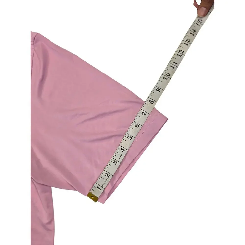 Peter Millar Summer Comfort Mens L Polo Shirt Golf Short Sleeve Pink
